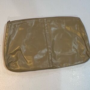 Vintage 80s Tan Clutch Bag NWOT